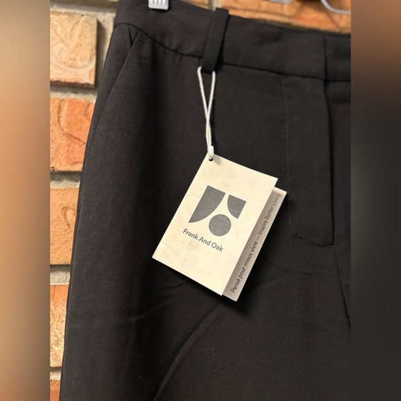 NEW Frank + Oak The Jane High Rise Straight Leg Trouser Pant - Picture 5 of 9